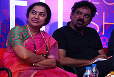 Suhasini Maniratham and Santosh Sivan