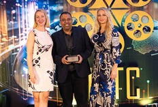 IIFTC Awards - Zuzana Bielikova, Senior Film Executive - Slovak Film Commission & Martina Kovacova, Head of Events - Slovakia Travel to Himanshu Dhanuka